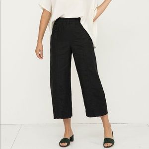Elizabeth Suzann, Clyde Culottes black linen 2R/T